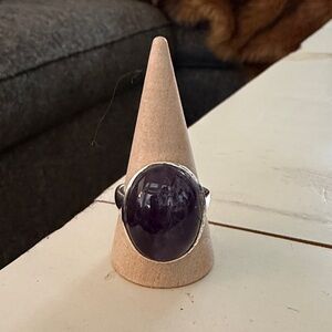 Elegant Amethyst Statement Ring